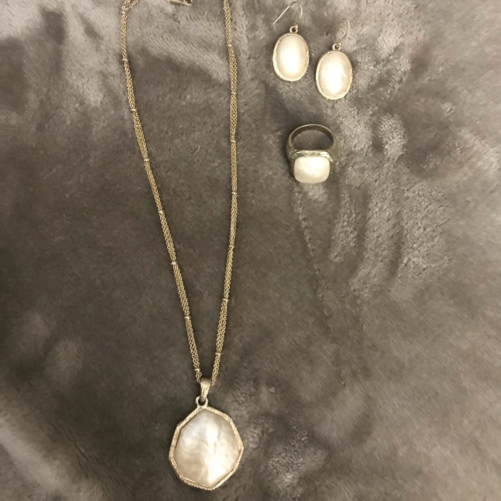 Fashion Necklace, earrings and ring set